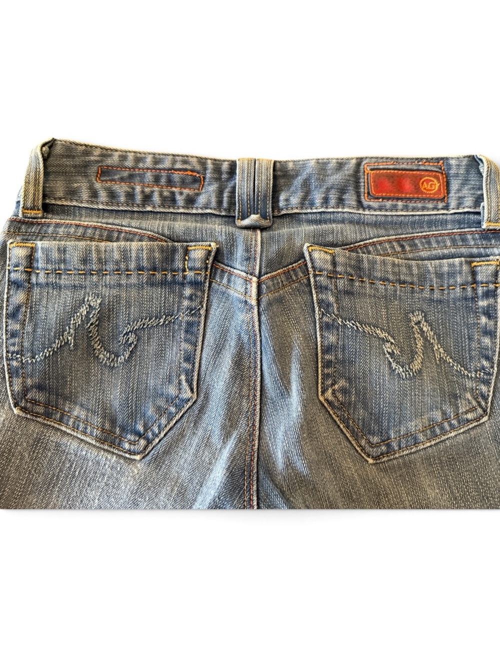 Ag Adriano Goldschmied Dillan Low Rise Faded Blue Bootcut sz 25/ 30” inseam